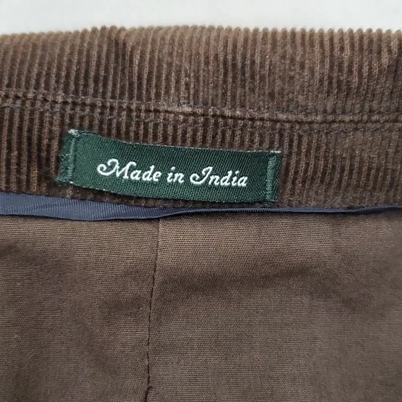 J. Crew Factory sport coat men's XL navy blue corduroy western blazer - Picture 9 of 11